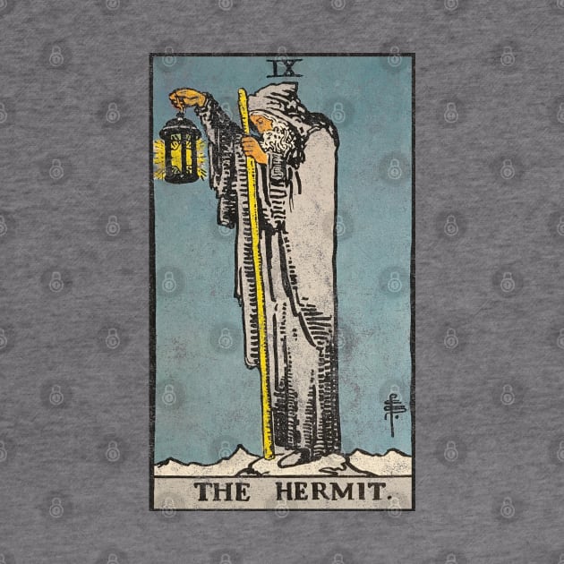 The Hermit (distressed) by Nate's World of Tees